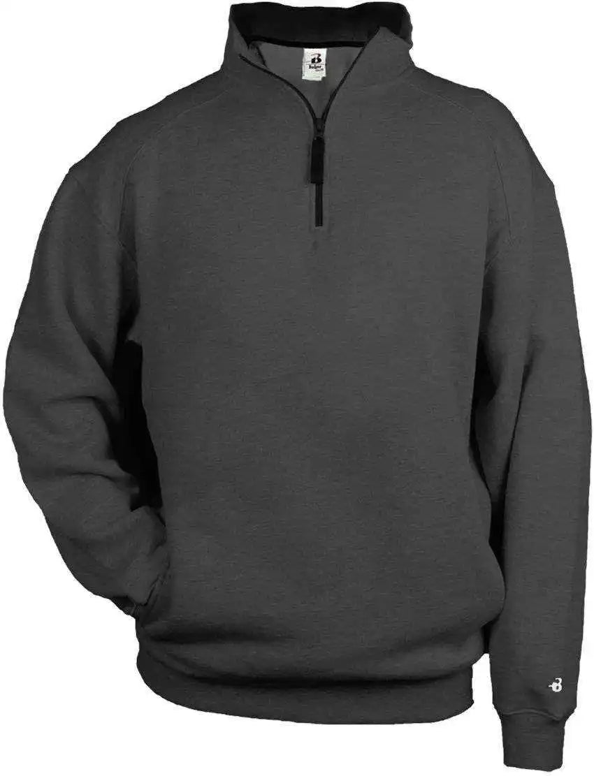 Badger Sport 1286 1/4 Fleece Pullover - Charcoal