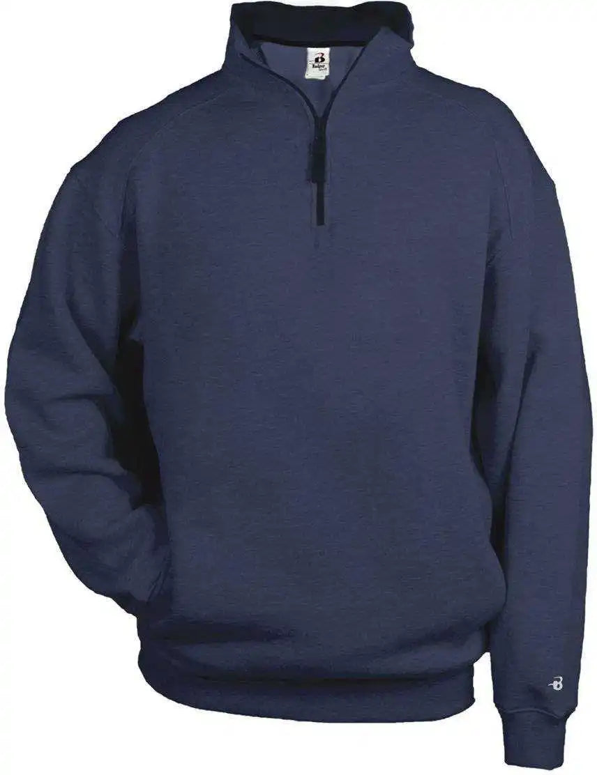 Badger Sport 1286 1/4 Fleece Pullover - Navy