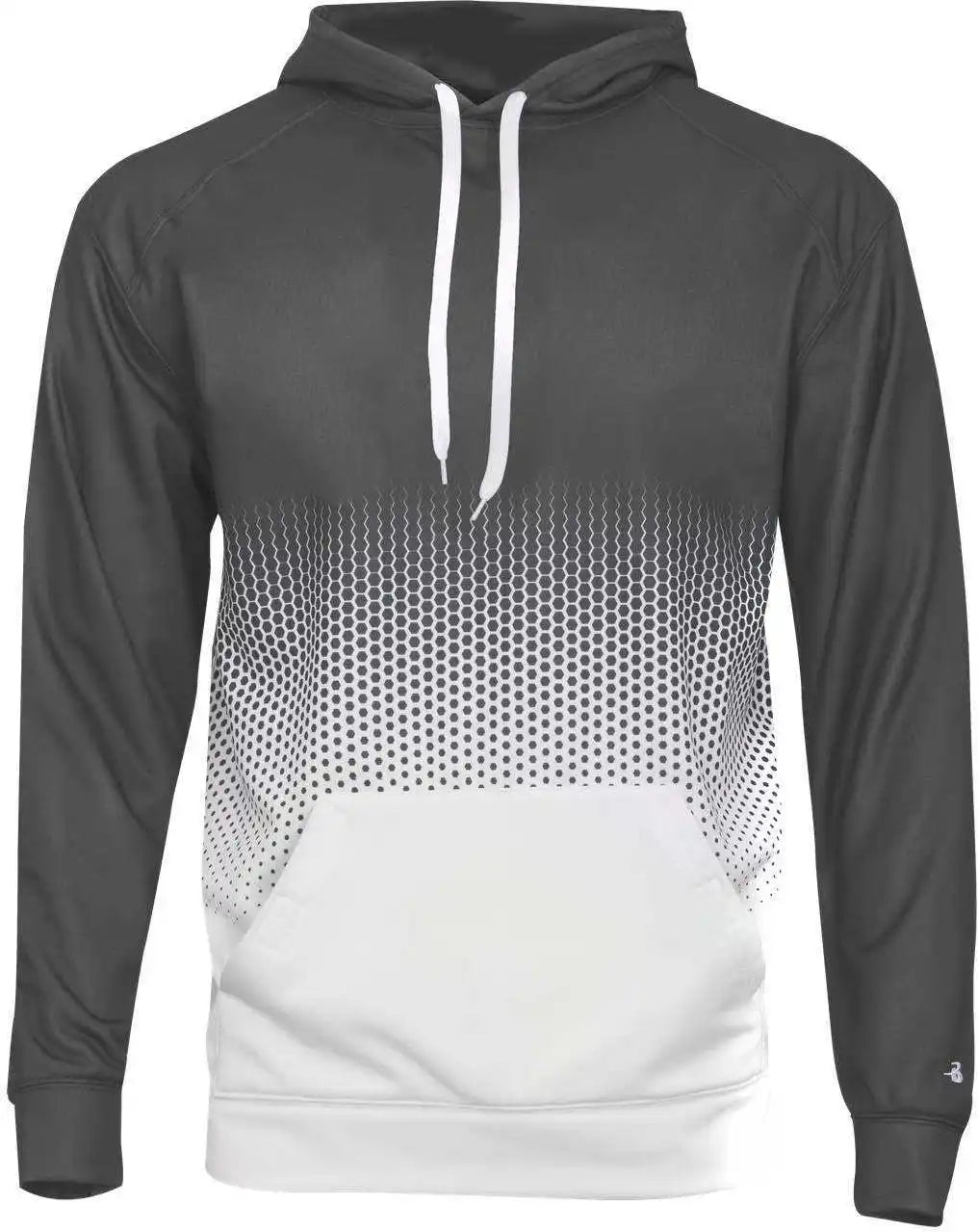Badger Sport 1404 Hex 2.0 Hoodie - Graphite