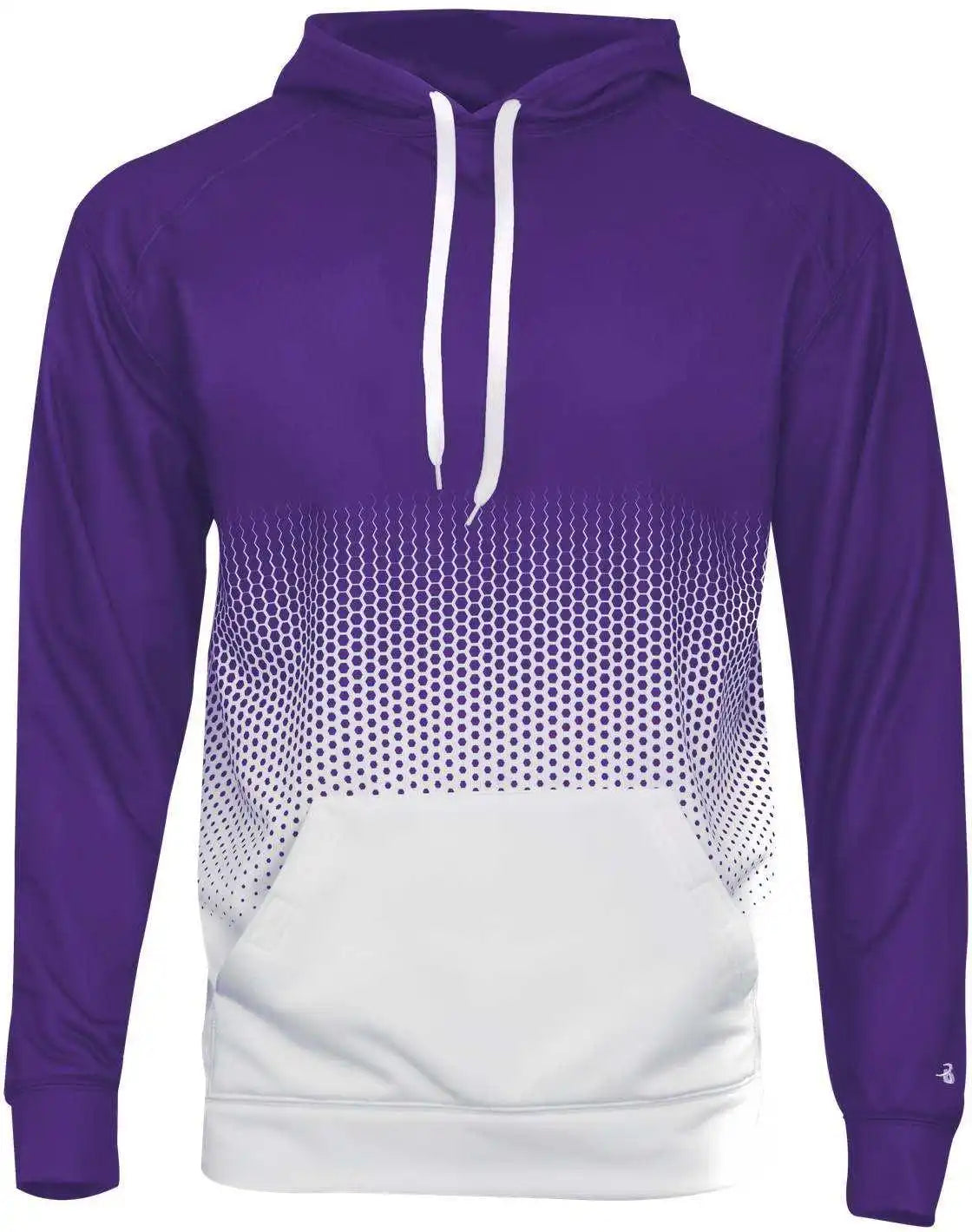 Badger Sport 1404 Hex 2.0 Hoodie - Purple