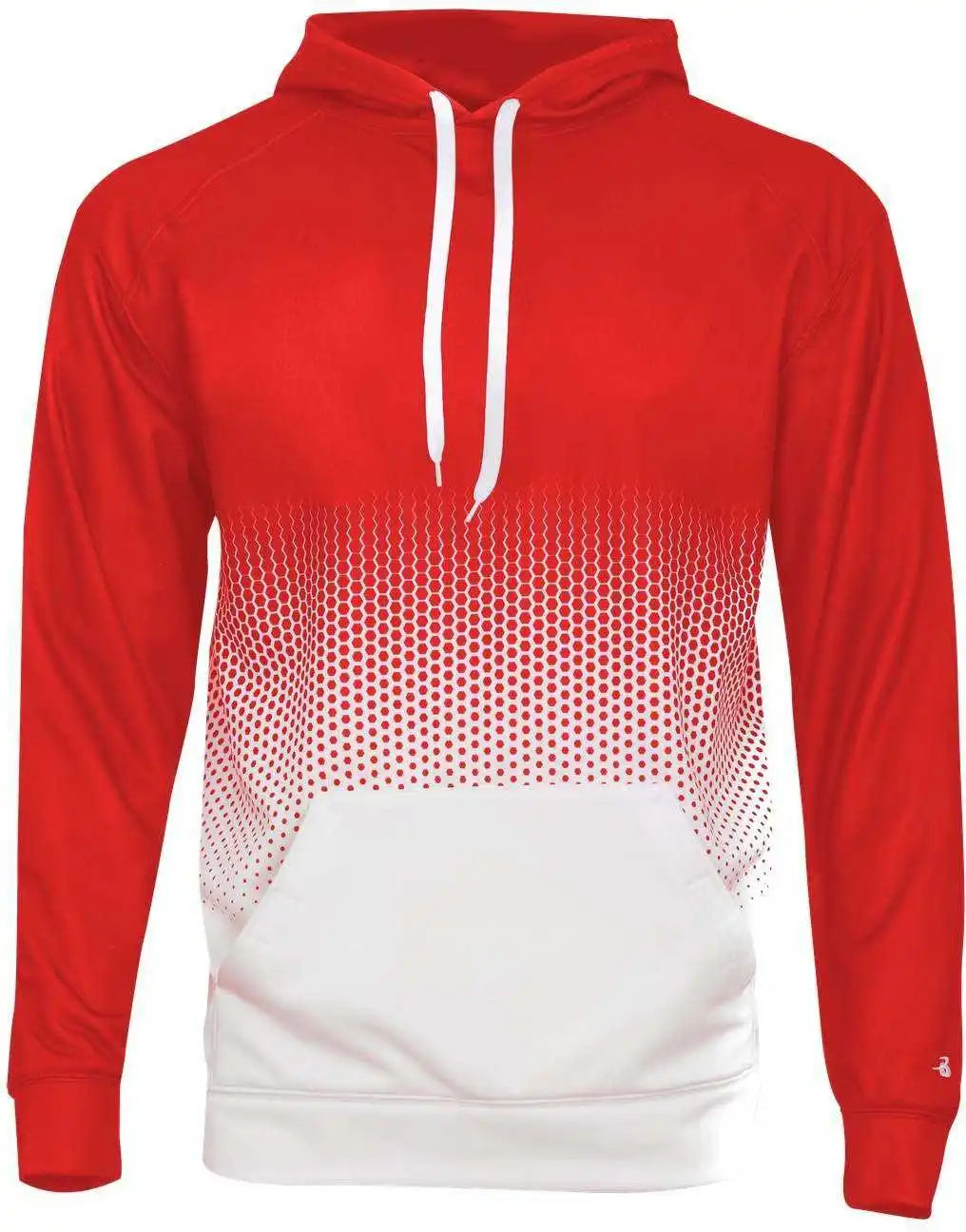 Badger Sport 1404 Hex 2.0 Hoodie - Red