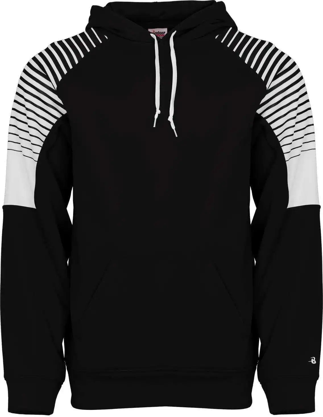 Badger Sport 1405 Lineup Fleece Hoodie - Black