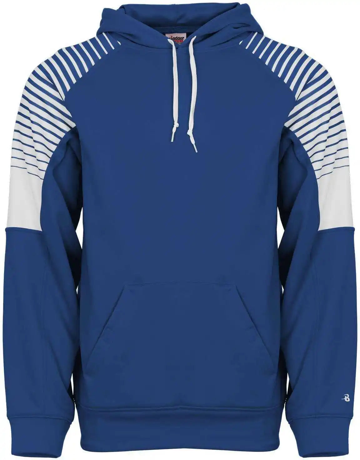 Badger Sport 1405 Lineup Fleece Hoodie - Royal