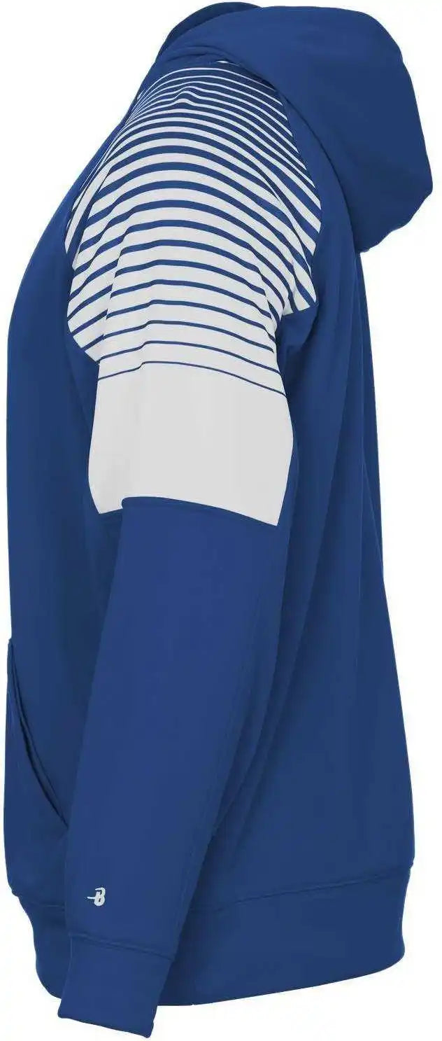 Badger Sport 1405 Lineup Fleece Hoodie - Royal