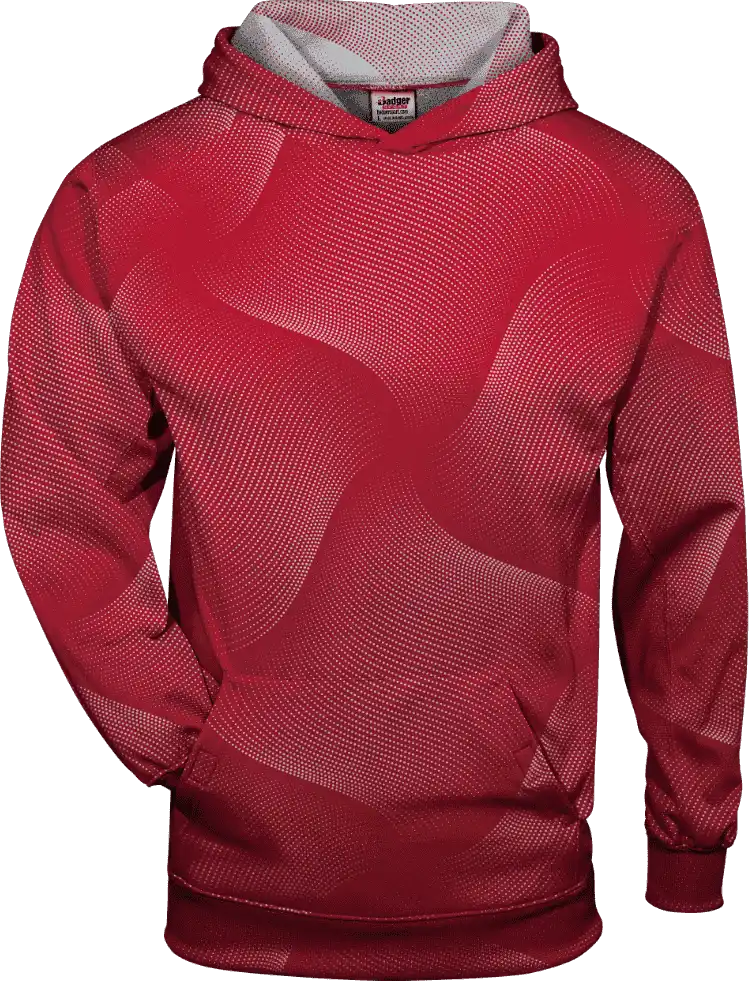 Badger Sport 1413 Warp Hoodie - Red