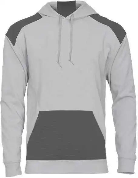 Badger Sport 1440 Breakout Performance Fleece Hoodie - Silver Graphite