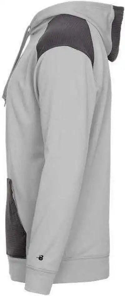 Badger Sport 1440 Breakout Performance Fleece Hoodie - Silver Graphite