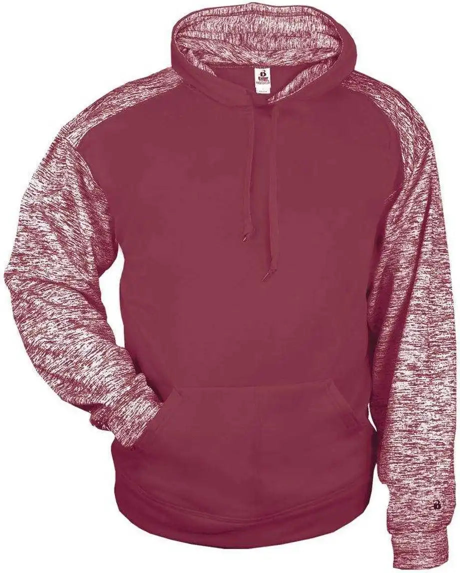 Badger Sport 1462 Blend Hoodie - Maroon - Adult s