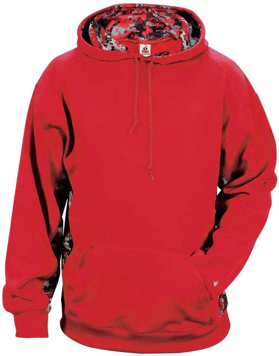 Badger Sport 1464 Adult Digital Hoodie - Red