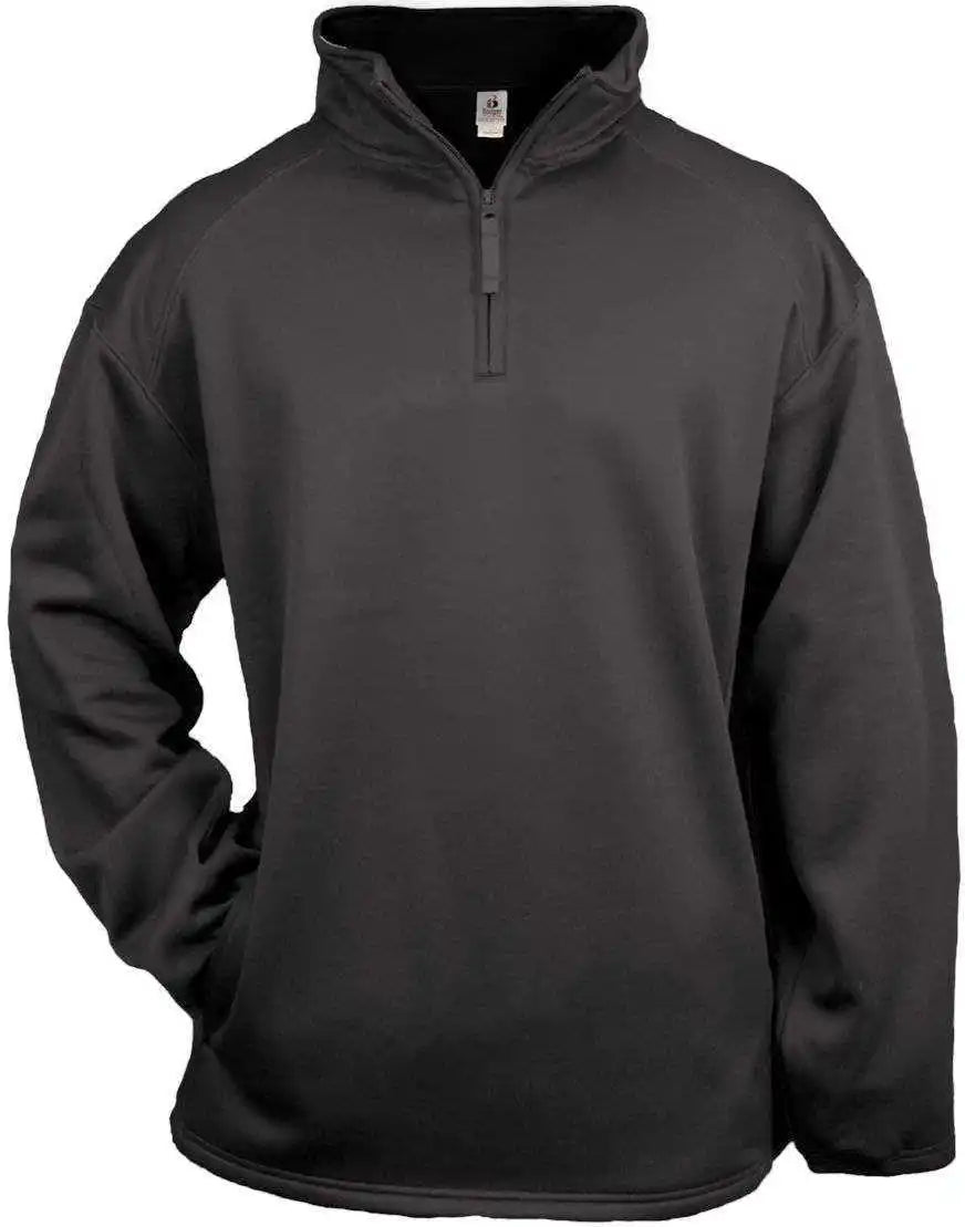 Badger Sport 1480 1/4 Zip Poly Fleece Pullover - Graphite