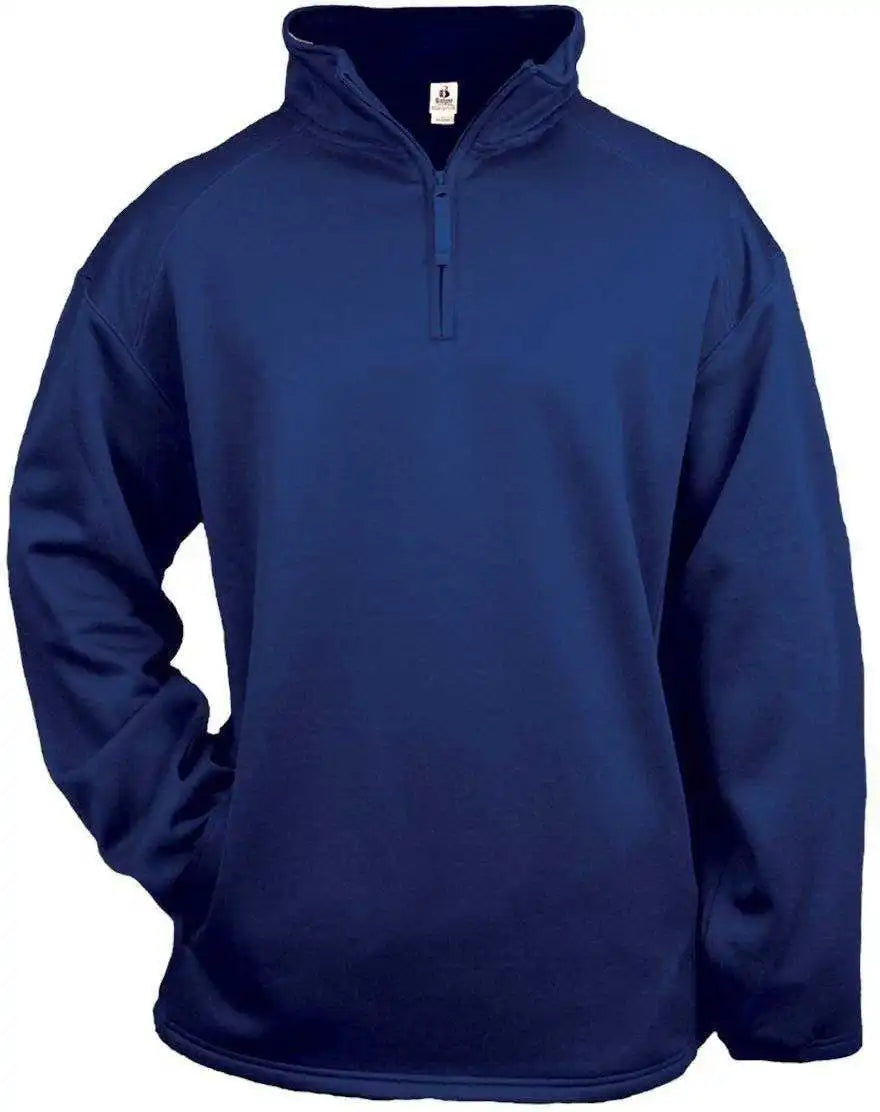 Badger Sport 1480 1/4 Zip Poly Fleece Pullover - Royal