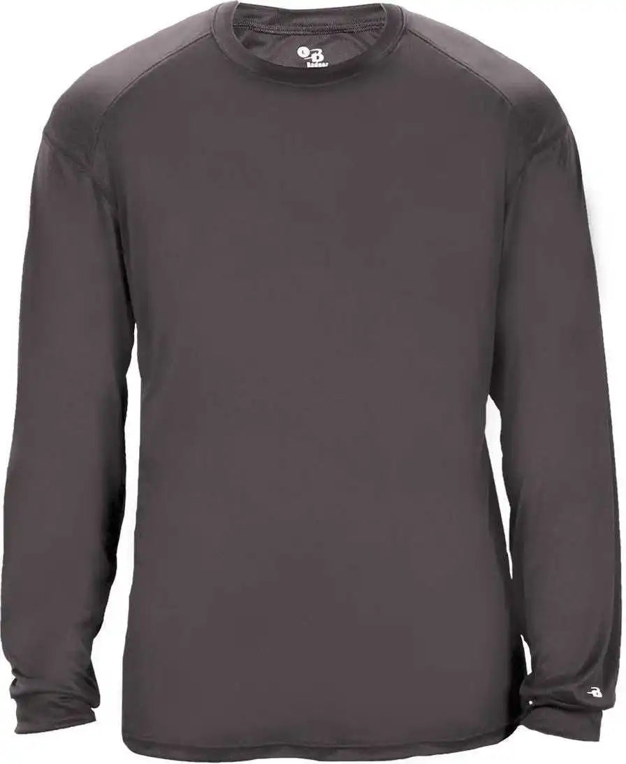 Badger Sport 2004 Ultimate Softlock Youth Long Sleeve Tee - Graphite