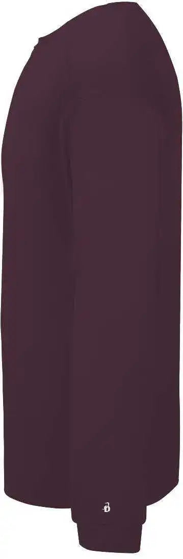 Badger Sport 2004 Ultimate Softlock Youth Long Sleeve Tee - Maroon