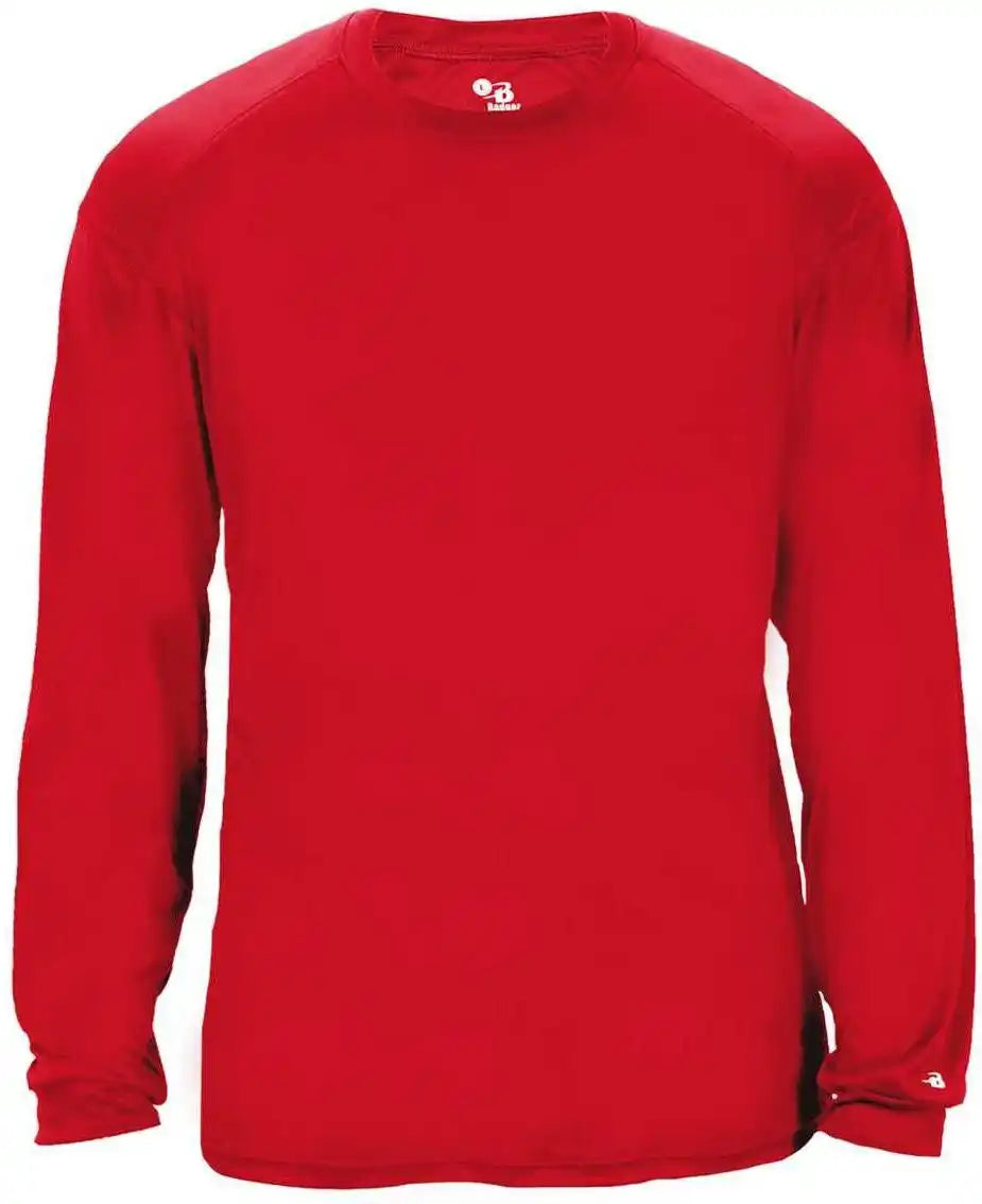 Badger Sport 2004 Ultimate Softlock Youth Long Sleeve Tee - Red