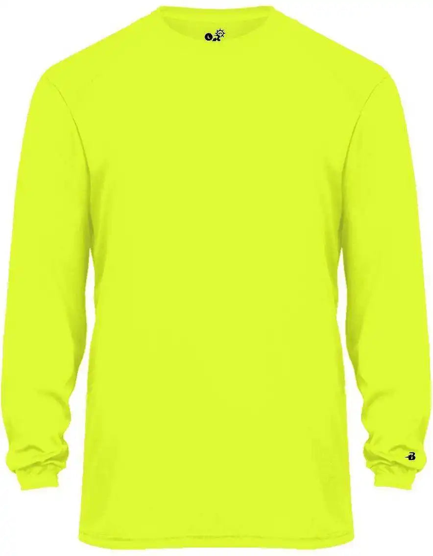 Badger Sport 2004 Ultimate Softlock Youth Long Sleeve Tee - Safety Yellow