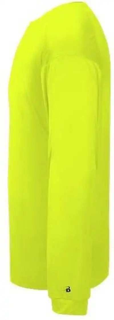 Badger Sport 2004 Ultimate Softlock Youth Long Sleeve Tee - Safety Yellow