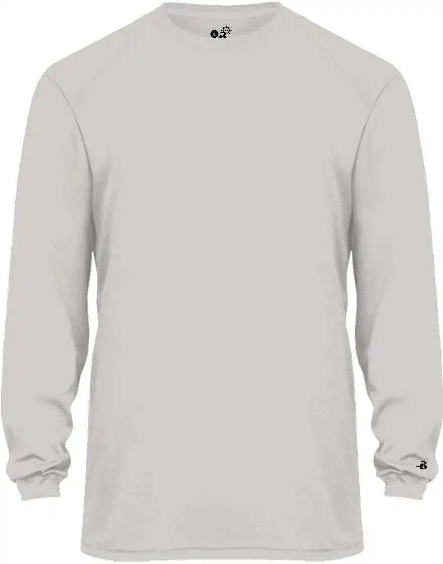 Badger Sport 2004 Ultimate Softlock Youth Long Sleeve Tee - Silver