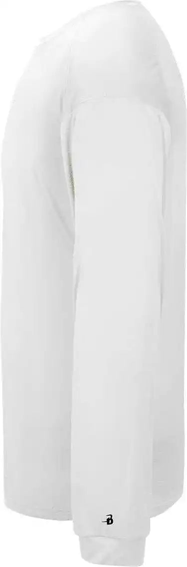 Badger Sport 2004 Ultimate Softlock Youth Long Sleeve Tee - White