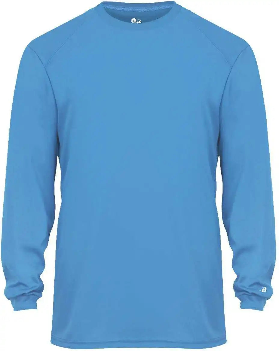 Badger Sport 2104 Youth B-core Long Sleeve Tee - Columbia Blue