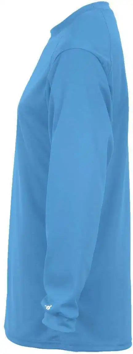 Badger Sport 2104 Youth B-core Long Sleeve Tee - Columbia Blue