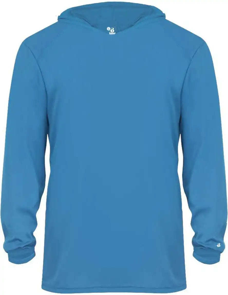 Badger Sport 2105 B-core Long Sleeve Youth Hoodie Tee - Electric Blue