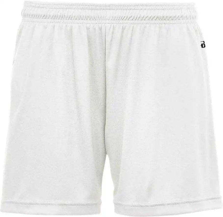Badger Sport 2116 Girls B-core Short - White