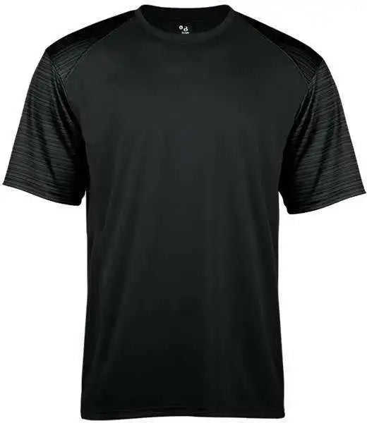Badger Sport 2125 Stripe Youth Tee - Black Striped