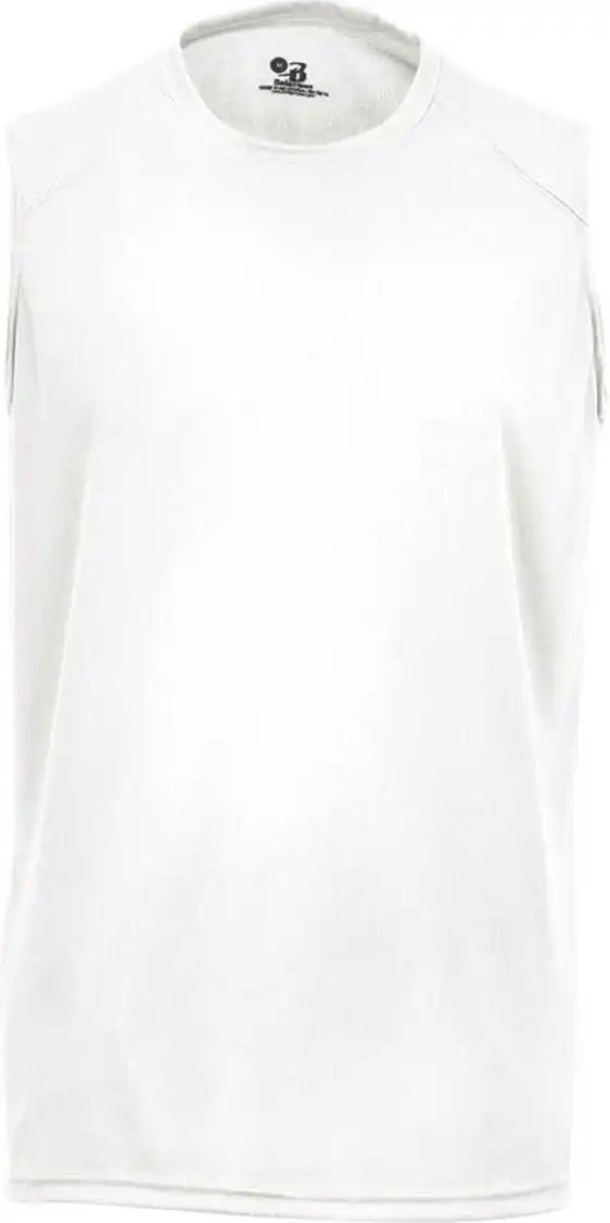 Badger Sport 2130 B-core Sleeve Youth Tee - White