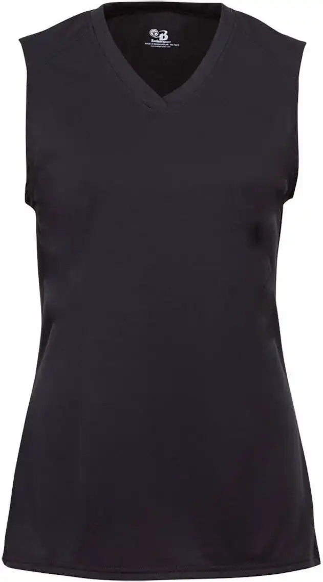 Badger Sport 2163 B-core Girls Sleeveless Tee - Black