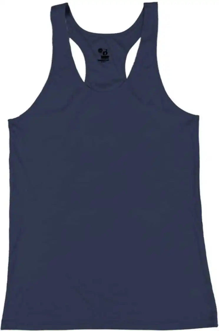 Badger Sport 2166 B-core Girls Racerback Tank - Navy