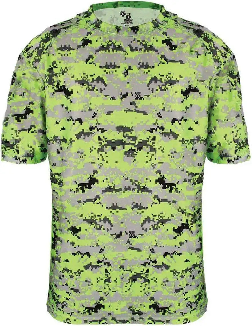 Badger Sport 2180 B-core Youth Digital Tee - Lime