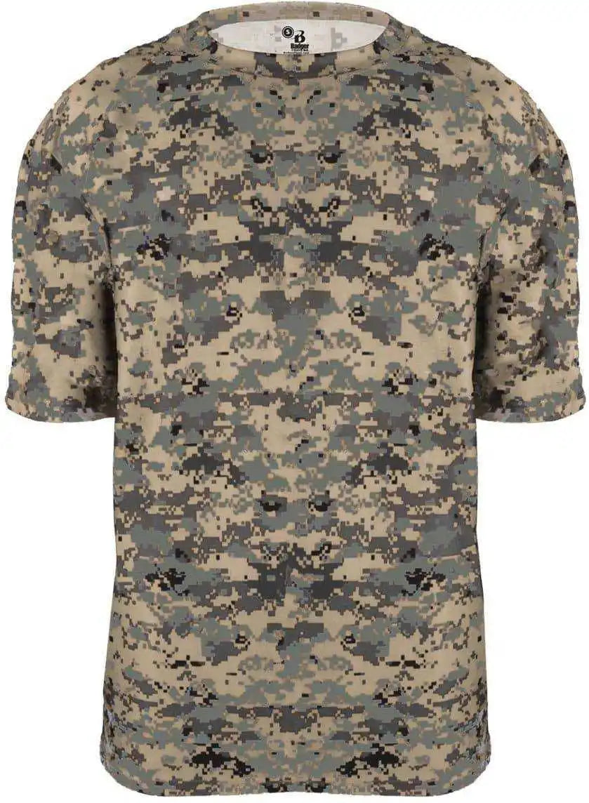 Badger Sport 2180 B-core Youth Digital Tee - Sand