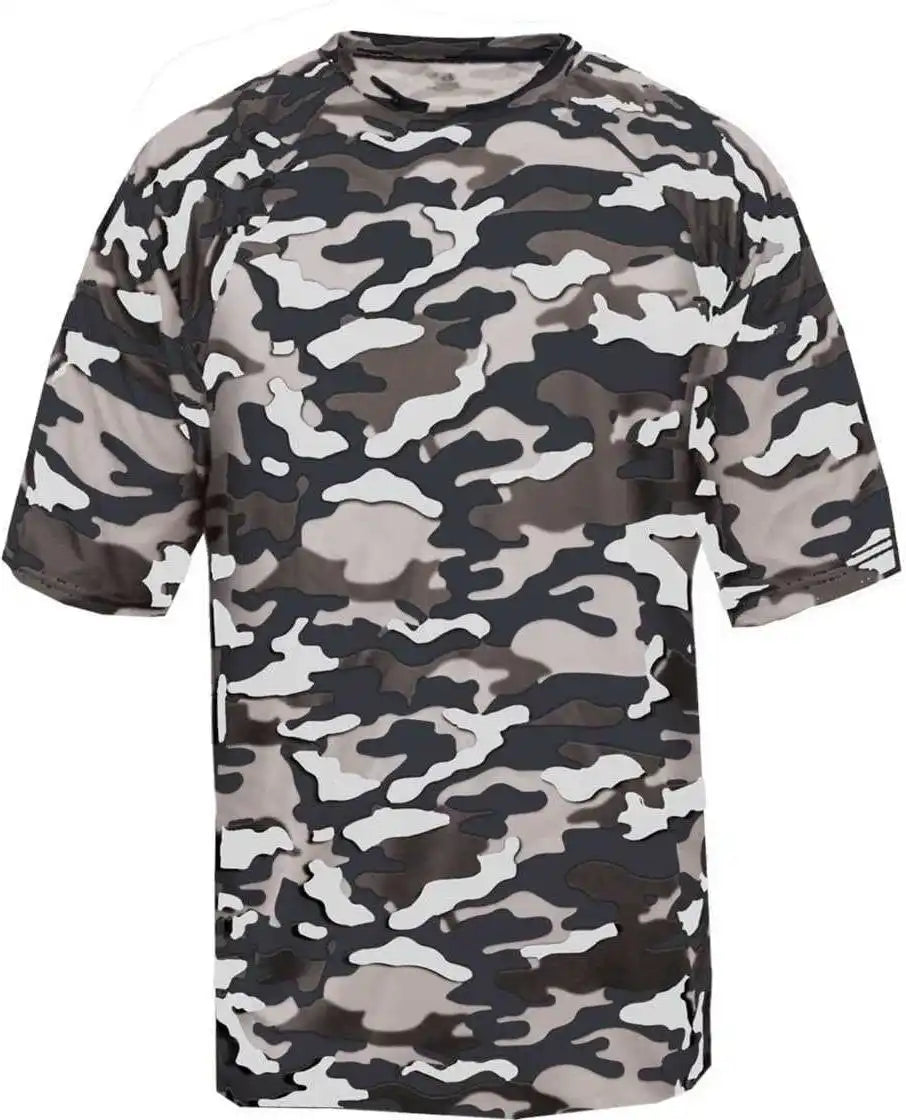 Badger Sport 2181 Camo Youth Tee - Navy