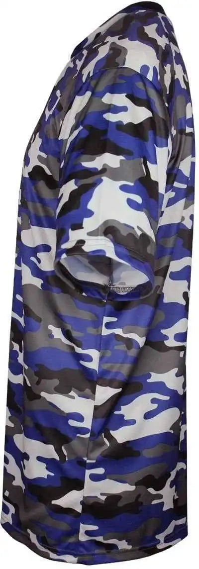 Badger Sport 2181 Camo Youth Tee - Royal