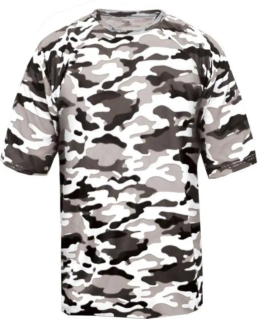 Badger Sport 2181 Camo Youth Tee - White
