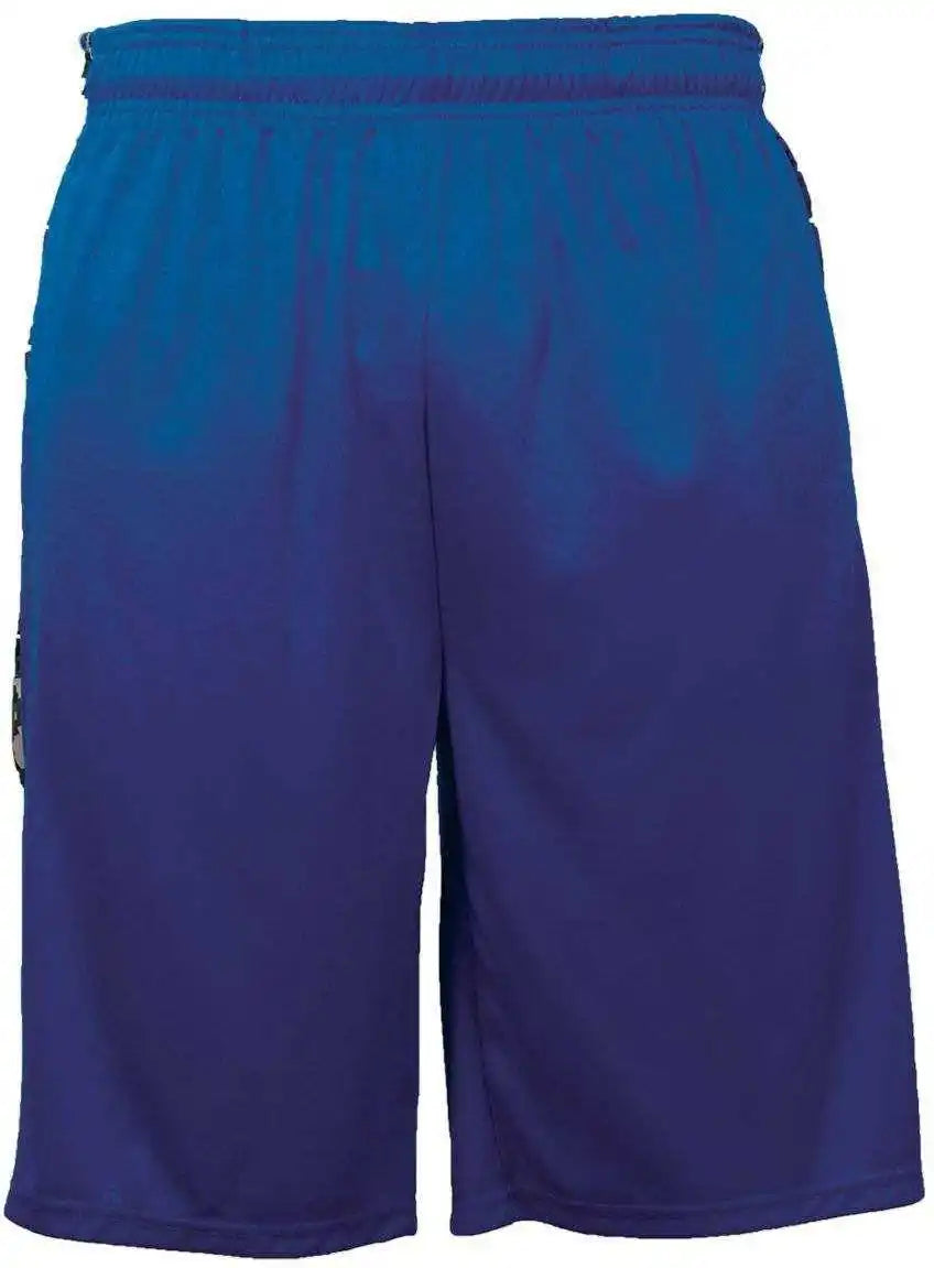 Badger Sport 2189 Digital Panel Youth Short - Royal Camo