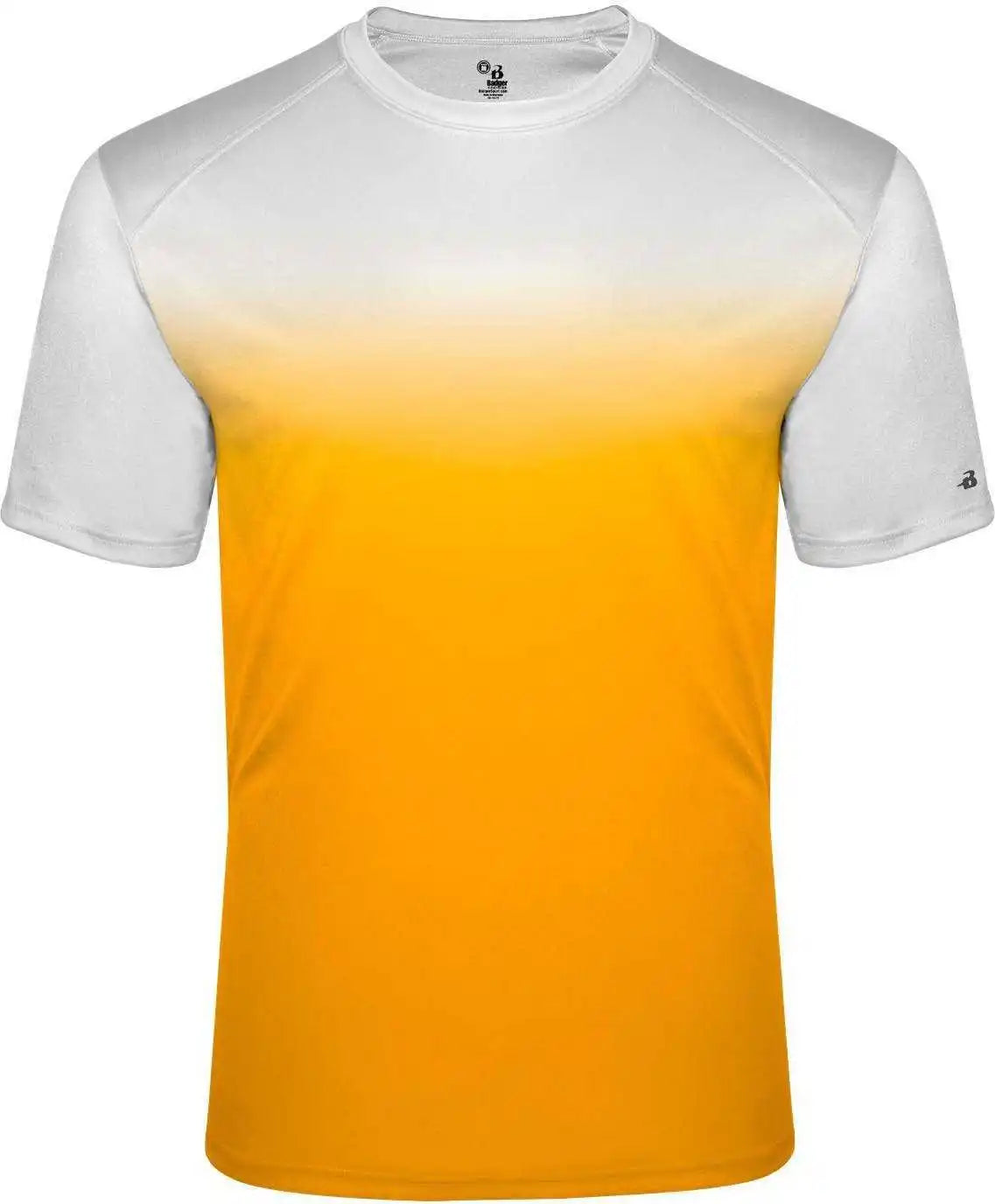 Badger Sport 2203 Ombre Youth Tee - White Gold - Xs