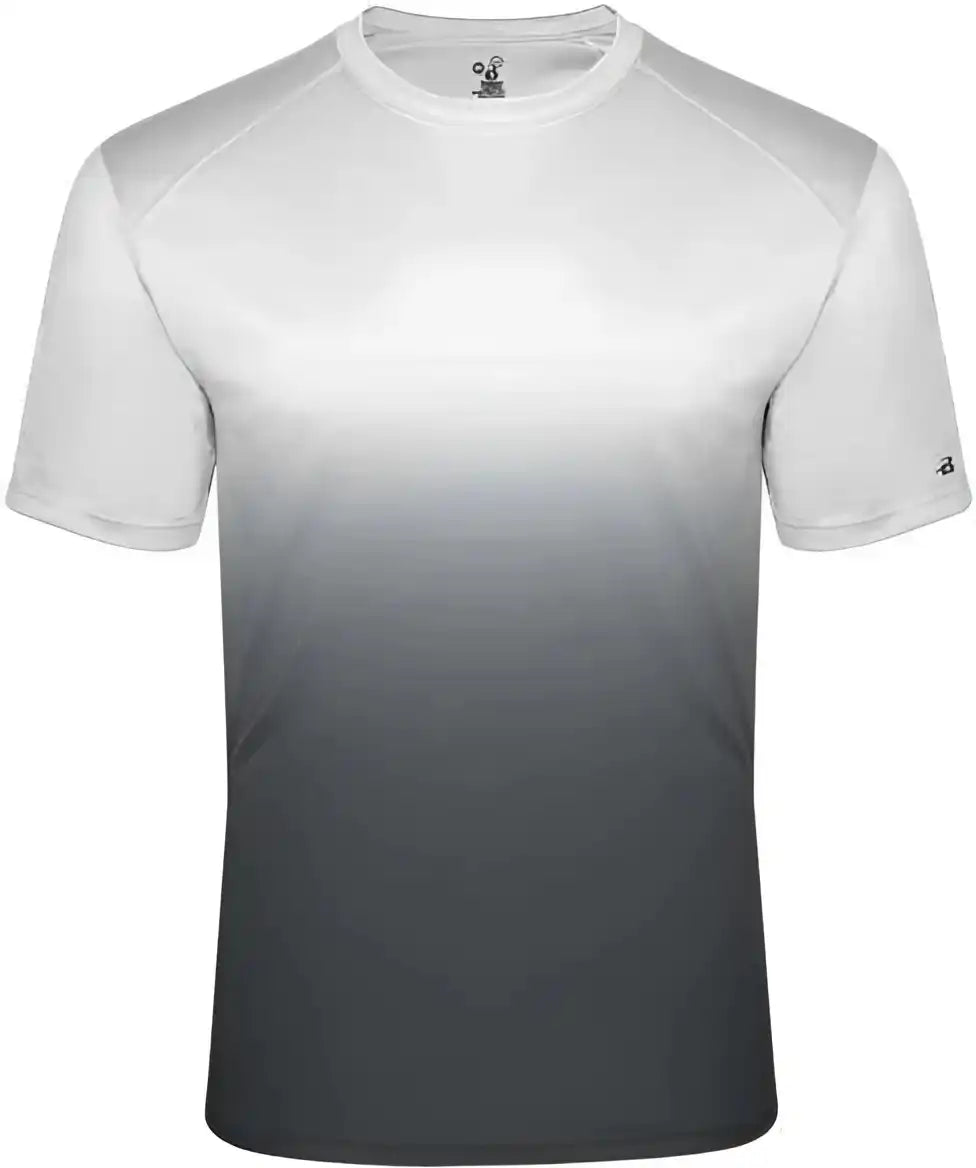 Badger Sport 2203 Ombre Youth Tee - White Graphite