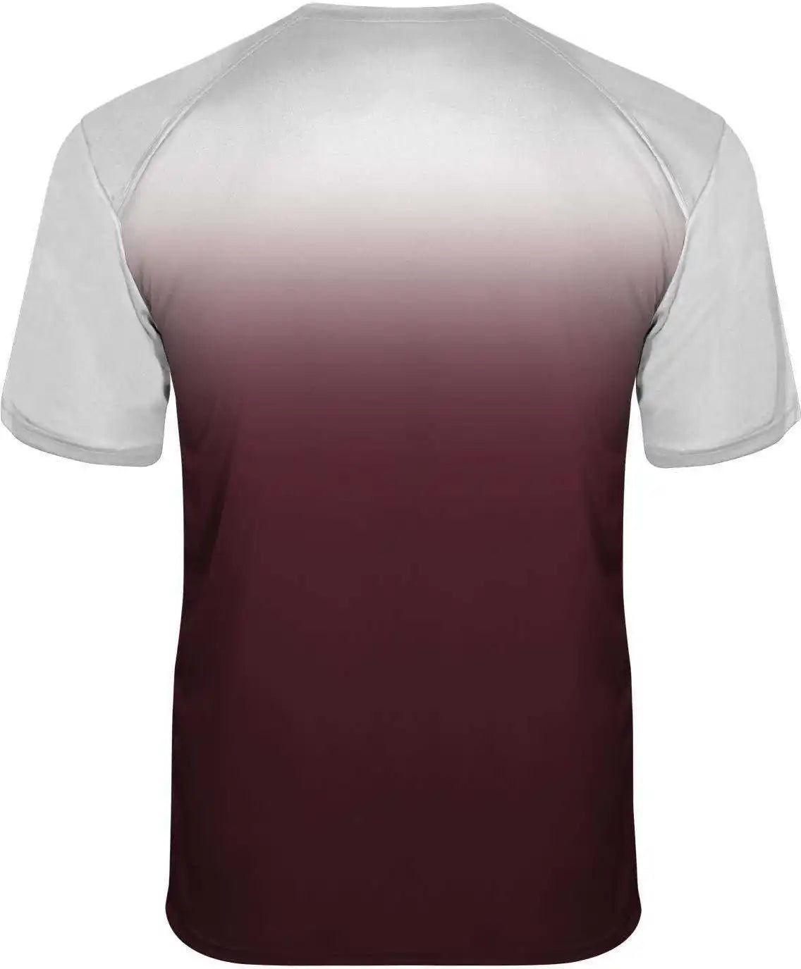 Badger Sport 2203 Ombre Youth Tee - White Marron - Maroon / Xs