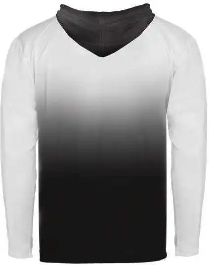 Badger Sport 2205 Ombre Youth Hoodie Tee - Black - m