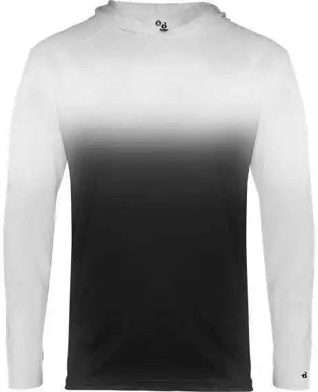 Badger Sport 2205 Ombre Youth Hoodie Tee - Black - m