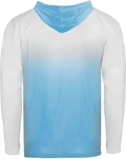 Badger Sport 2205 Ombre Youth Hoodie Tee - Columbia Blue