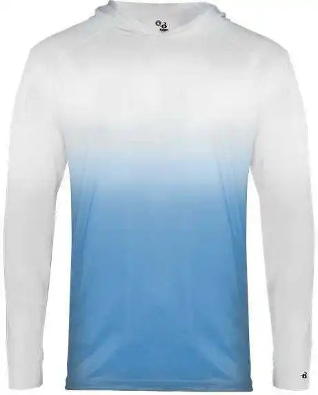 Badger Sport 2205 Ombre Youth Hoodie Tee - Columbia Blue