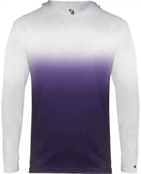 Badger Sport 2205 Ombre Youth Hoodie Tee - Purple