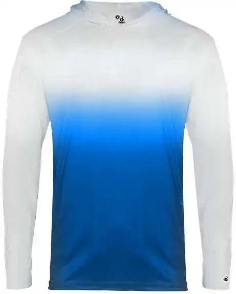 Badger Sport 2205 Ombre Youth Hoodie Tee - Royal