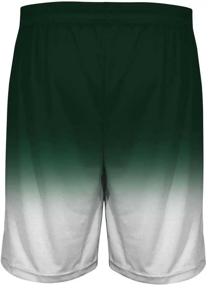 Badger Sport 2206 Ombre Youth Short - Forest White - Xl