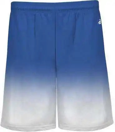 Badger Sport 2206 Ombre Youth Short - Royal White