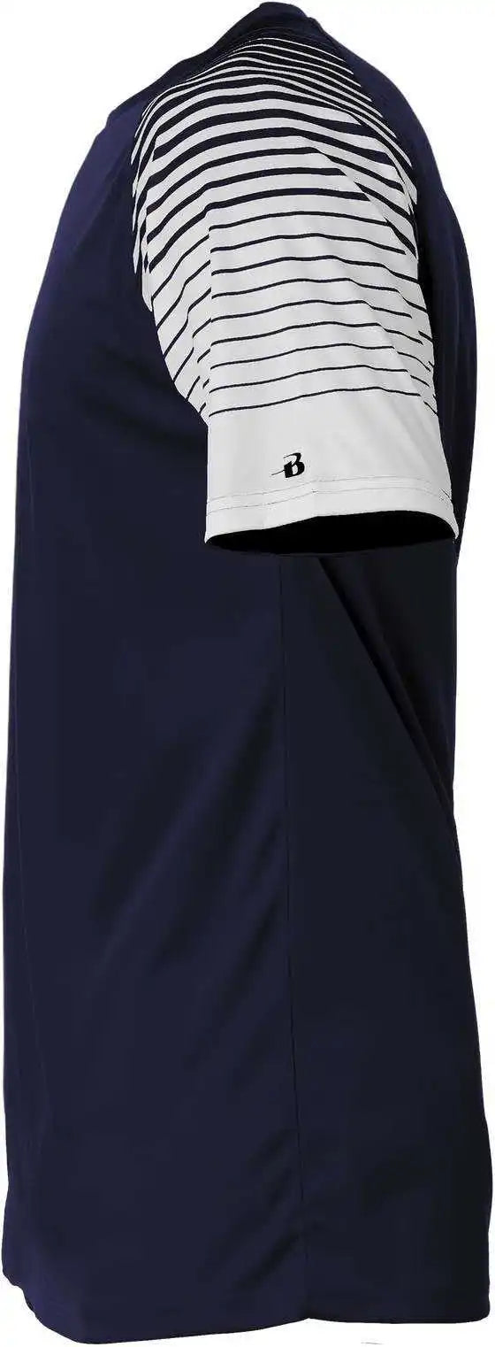 Badger Sport 2210 Lineup Youth Tee - Navy