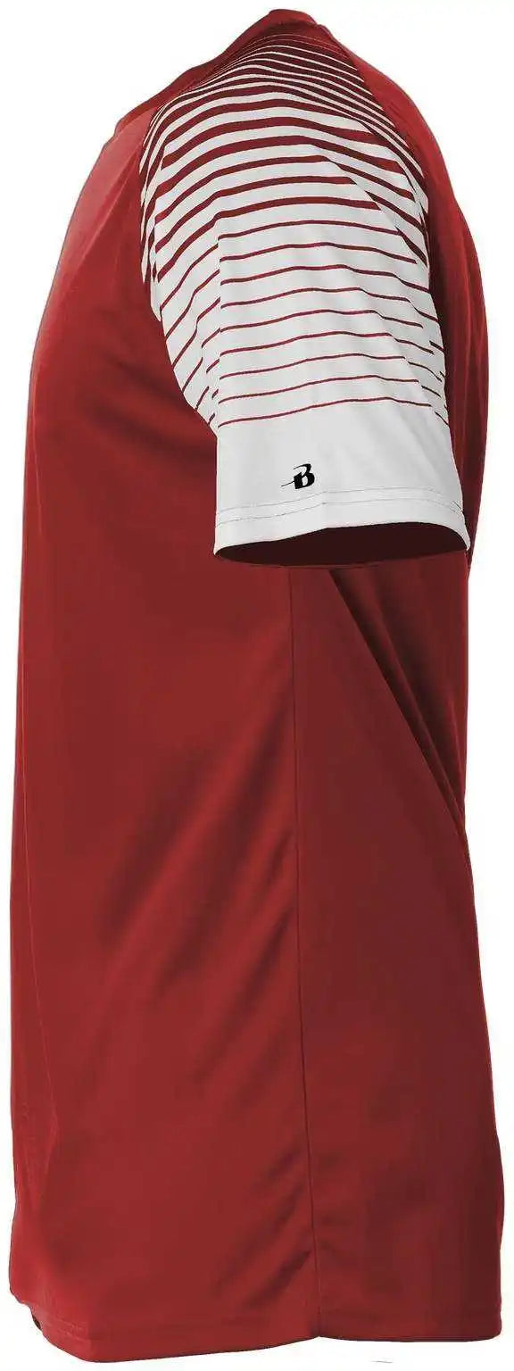 Badger Sport 2210 Lineup Youth Tee - Red