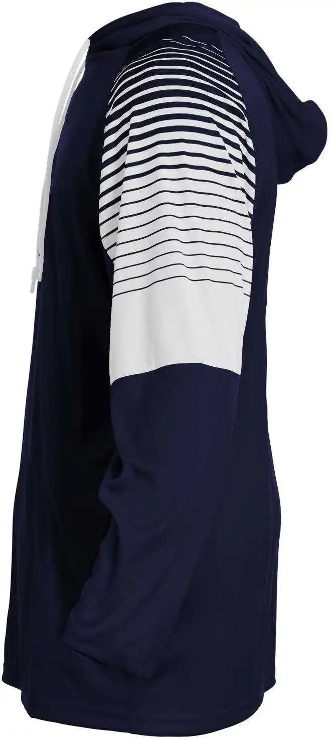 Badger Sport 2211 Lineup Youth Hoodie Tee - Navy